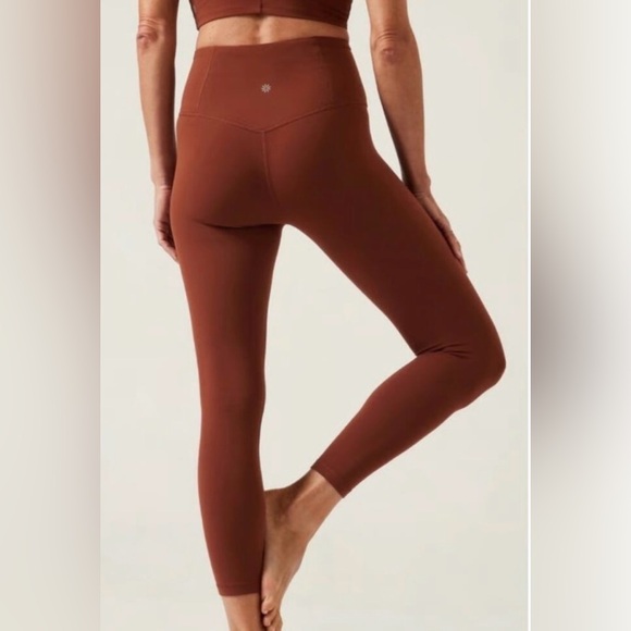 Athleta ultra high rise elation 7/8 tight leggings women’s XS rust orange copper - Picture 2 of 5